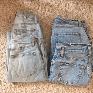 4 pairs of light jeans! 3 curve love ultra high-rise ankle straight 1 Kenzie